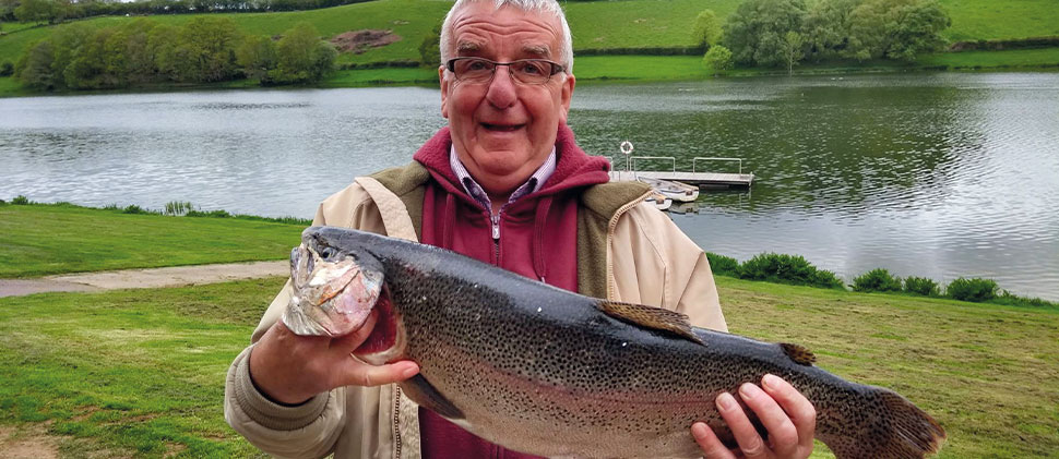 Man holding a fish