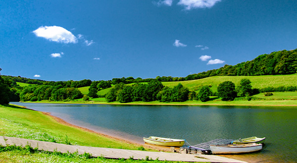 Boats at Hawkridge Reservoir