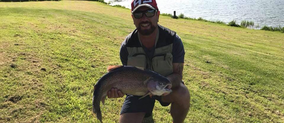 Man holding a fish