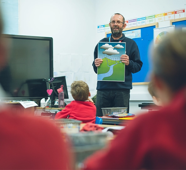 Education Adviser Teaching A Class