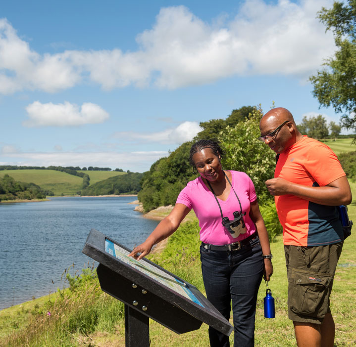 Couple Exploring Clatworthy Reservoir